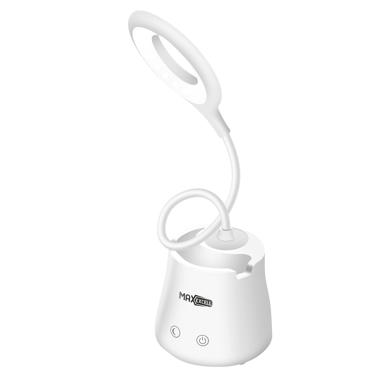 LED-pöytävalaisin Ring Light monitoimisella kosketusalustalla