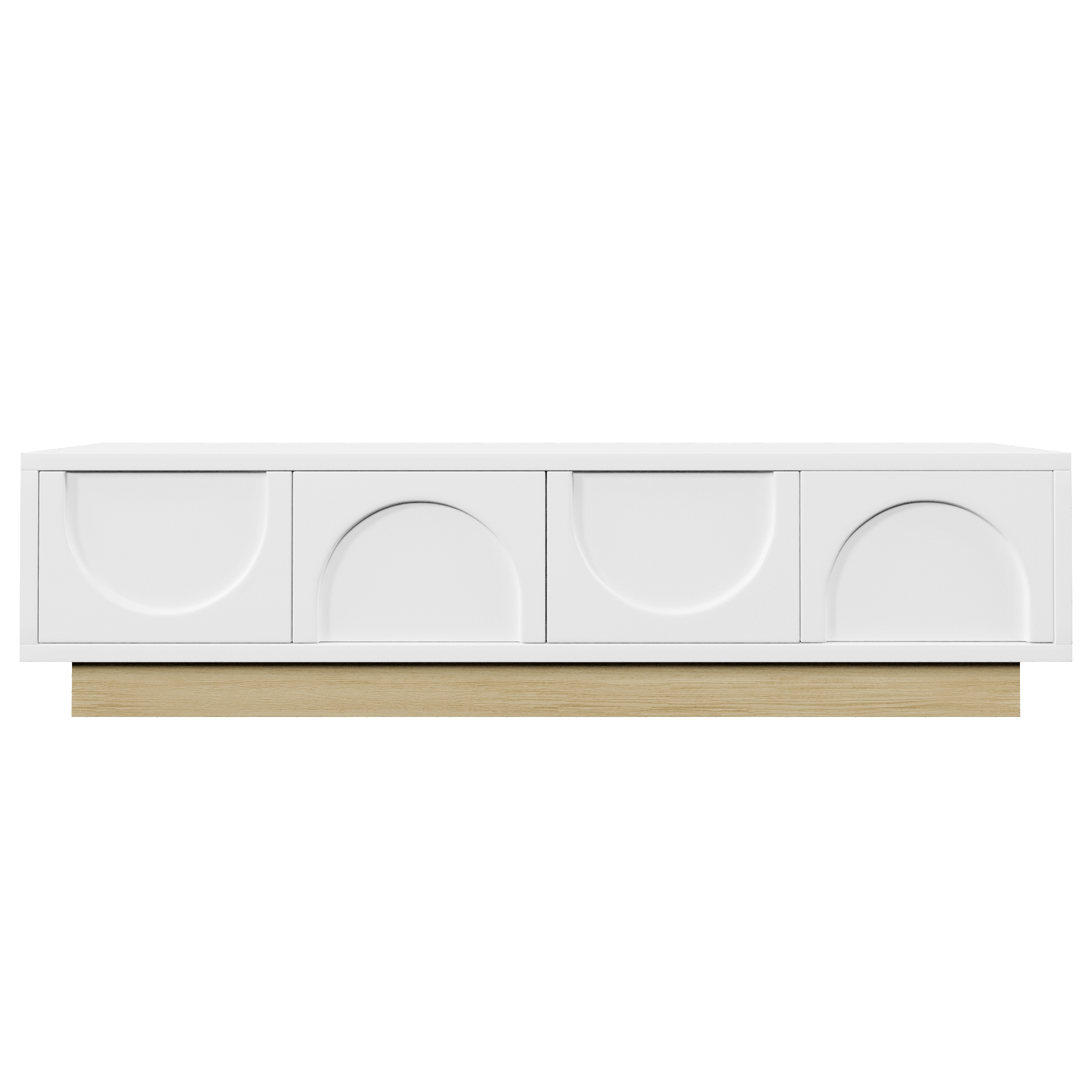 TV-taso 175x40x41,5 cm valkoinen MDF skandinaavinen säilytyksellä ja johtoaukoilla