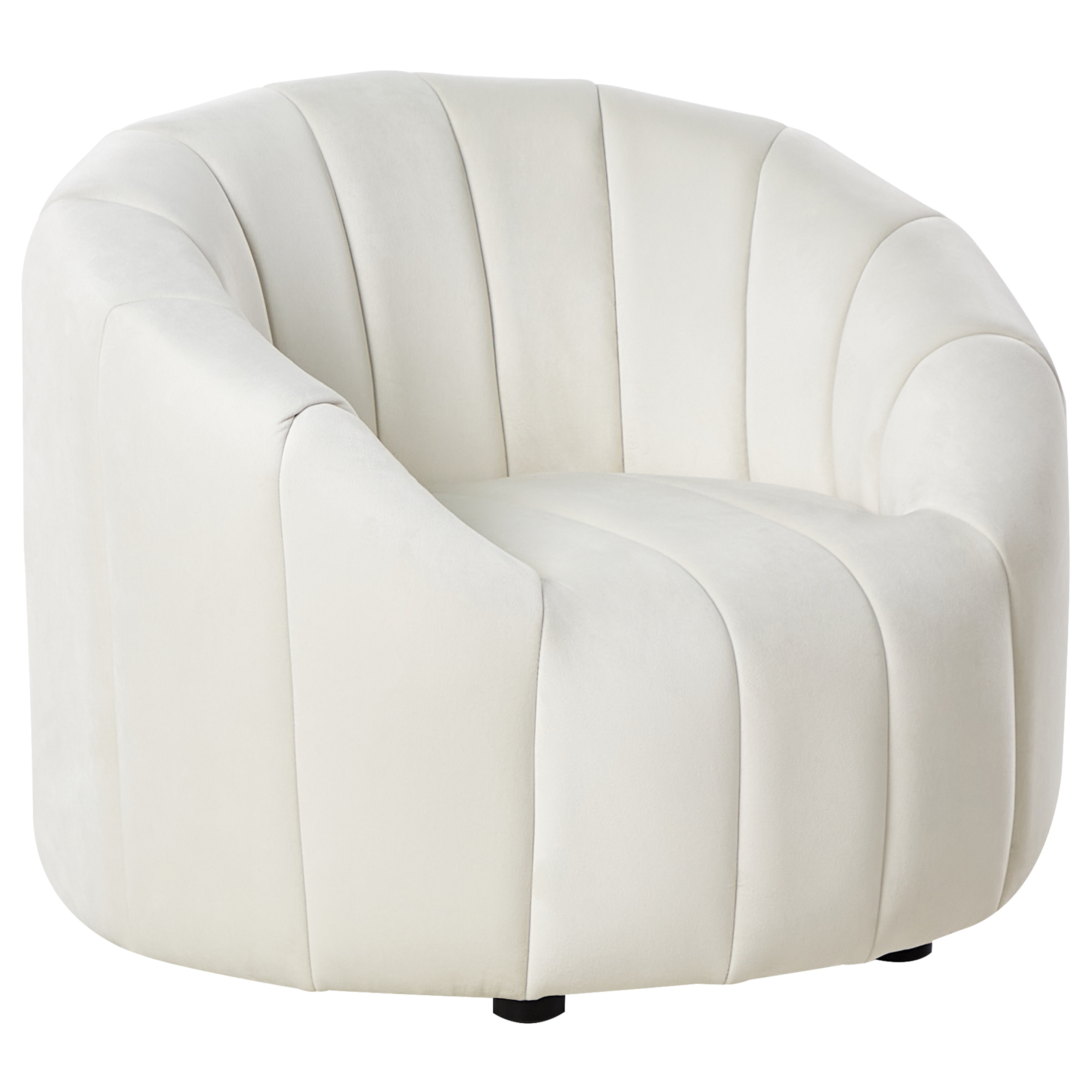 Nojatuoli MALUNG sametti Luonnonvalkoinen