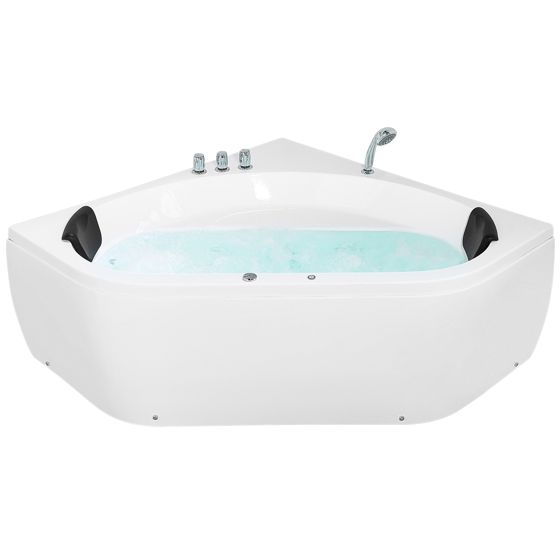 Kulmaporeamme LED-valolla MEVES 140 x 140 cm Valkoinen