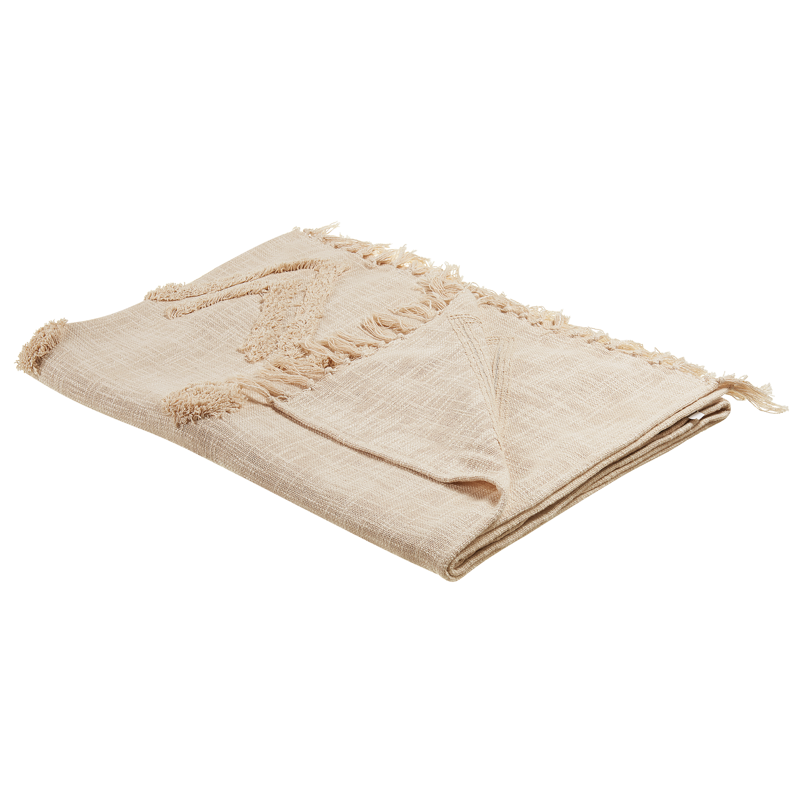 Torkkupeitto FATEHPUR Puuvilla 130 x 180 cm Beige