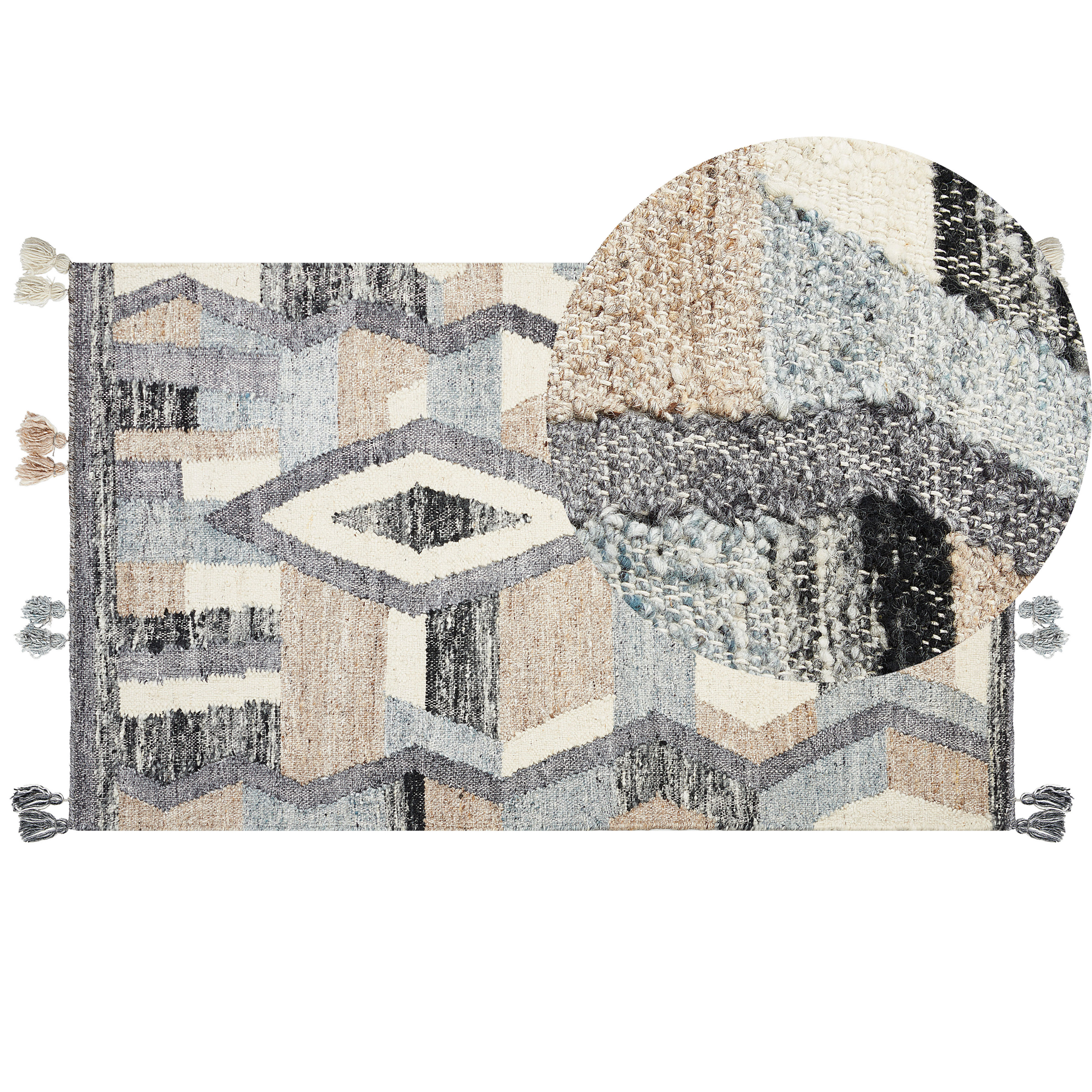 Matto AYGEZARD Monivärinen 80 x 150 cm villa Kelim-matto