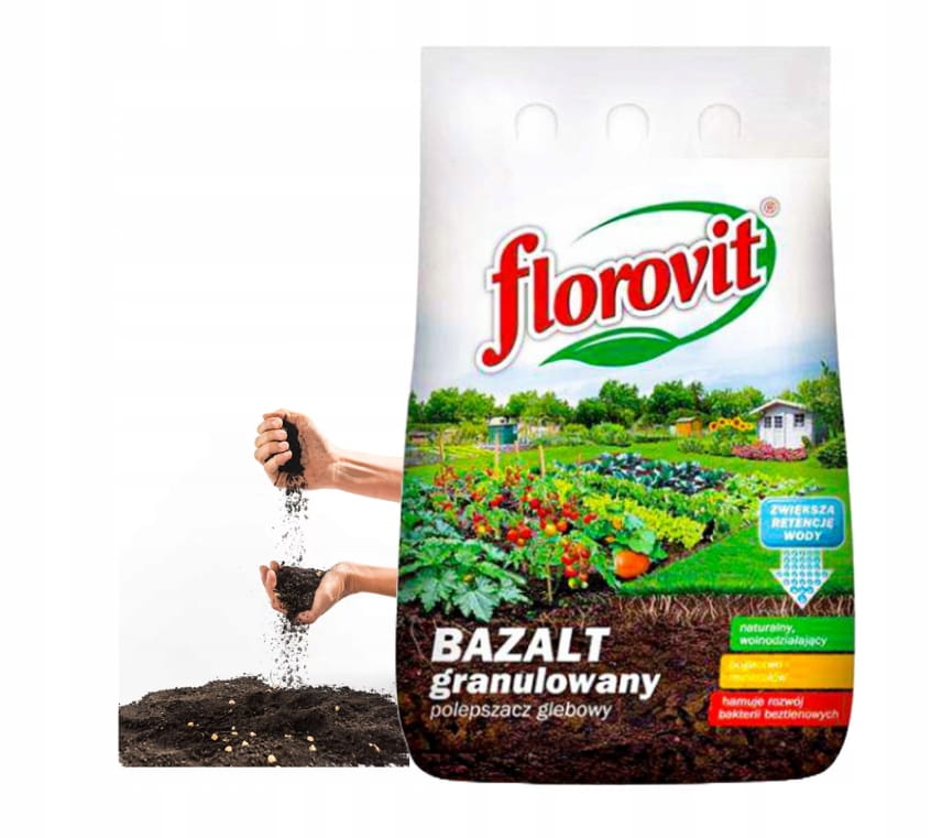 Florovit basalttijauho 5 kg rakeista lannoitetta