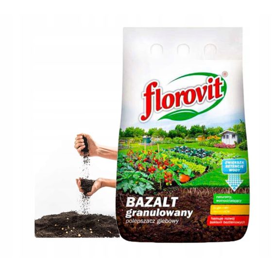 Florovit basalttijauho 5 kg rakeista lannoitetta