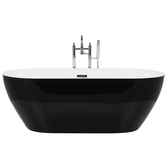 Kylpyamme vapaasti seisova CARRERA 170 x 80 cm Musta