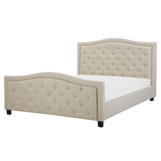 Sänky kangas AUREL 160 x 200 cm Beige