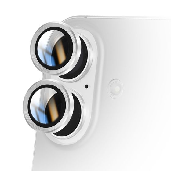 Kameran linssinsuoja iPhone 16 Plus:lle vahvistetulla reunalla