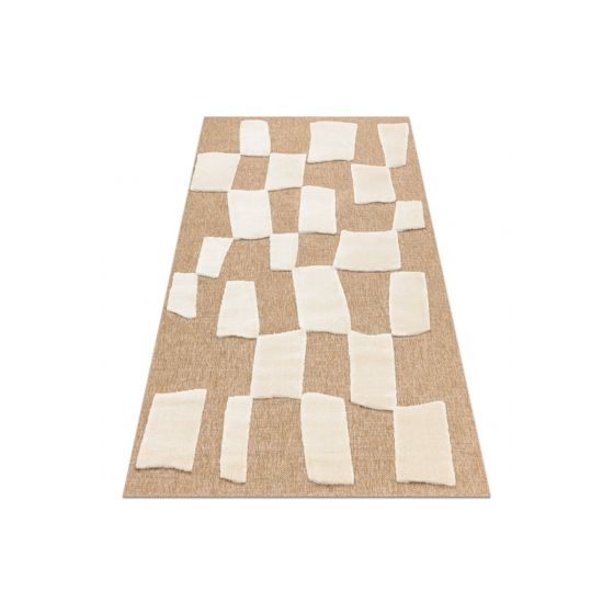 SPARK 0710A beige / kerma matto - Geometrinen, sisal, rakenne 120x170 cm