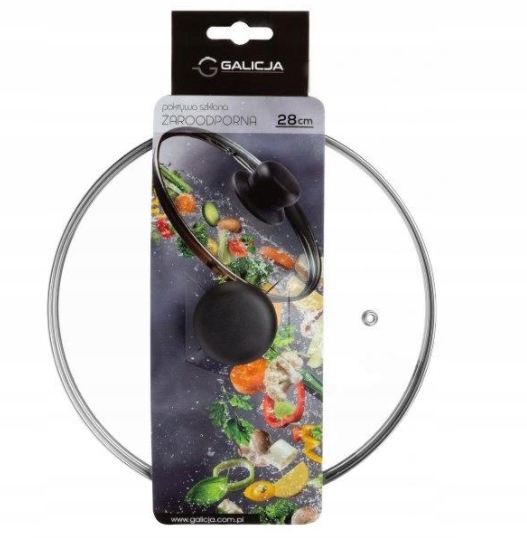 Lämmönkestävä lasikansi 28 cm