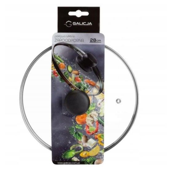 Lämmönkestävä lasikansi 28 cm