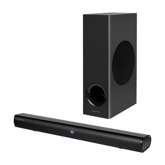 Kruger&Matz Planet 2.1 -subwoofer-soundbar, Bluetooth 5.3, USB, AUX-sisääntulo, HDMI