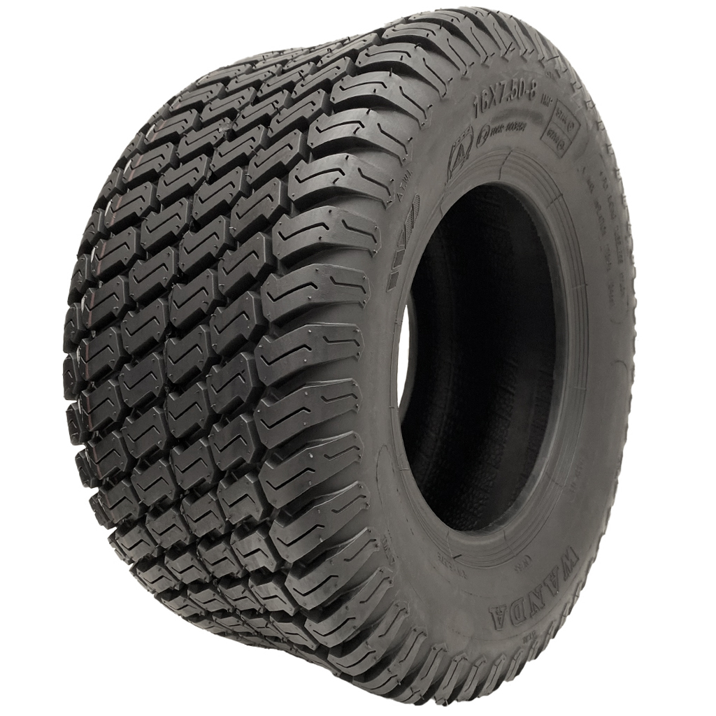 16x7,50-8 ruohonleikkurin rengas, 4-kerroksinen, monikäyttöinen nurmikkoon, Wanda P332, E-merkitty, tieliikennekelpoinen
