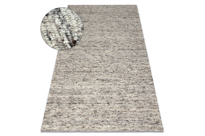 NEPAL 2100 luonnollinen harmaa matto - villainen, kaksipuolinen 120x170 cm