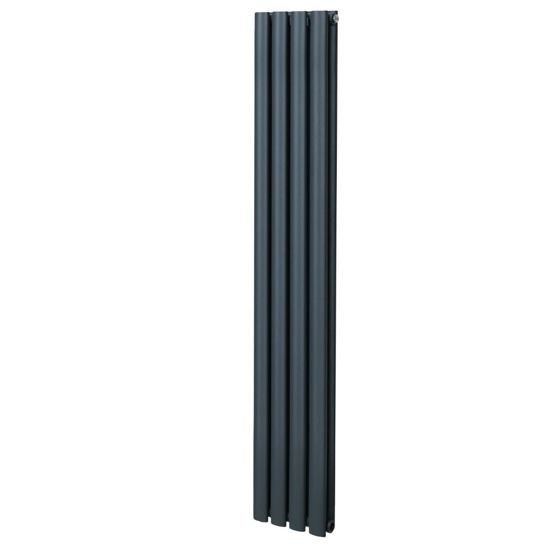 Soikea pylväspatteri – 1600 mm x 240 mm – Antrasiitinharmaa