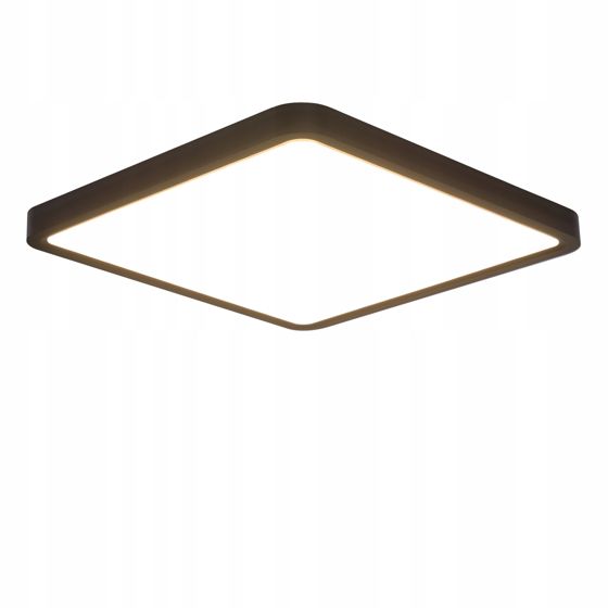 NETTLIFE litteä LED - kattovalaisin, makuuhuoneeseen musta, 23 cm, makuuhuone 18W neliönmuotoinen Käytävävalaisin 4000KKylpyhuoneeseen Keittiöön