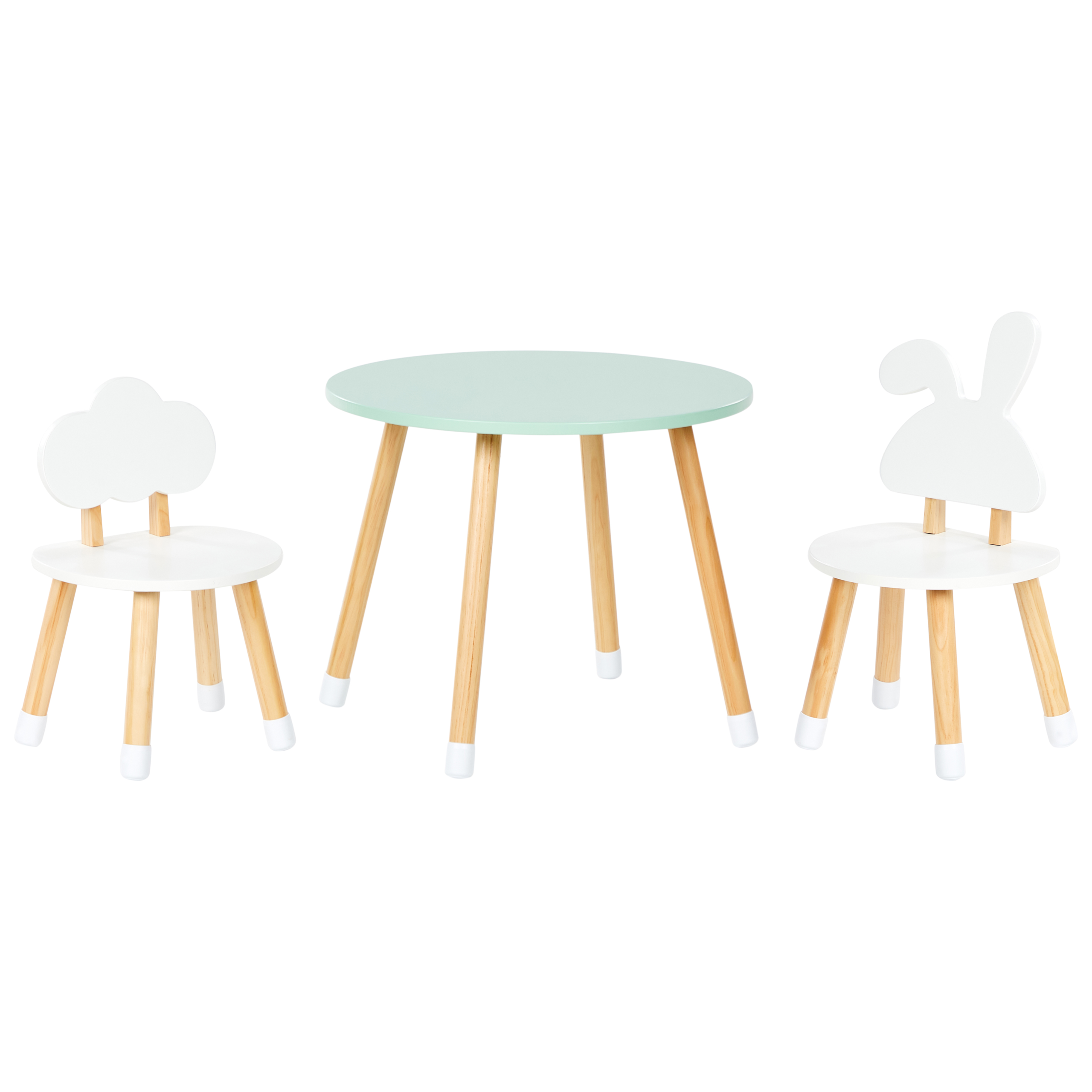 Lasten pöytä ja tuolit ROBIN Valkoinen