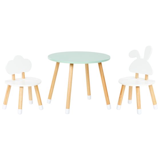 Lasten pöytä ja tuolit ROBIN Valkoinen