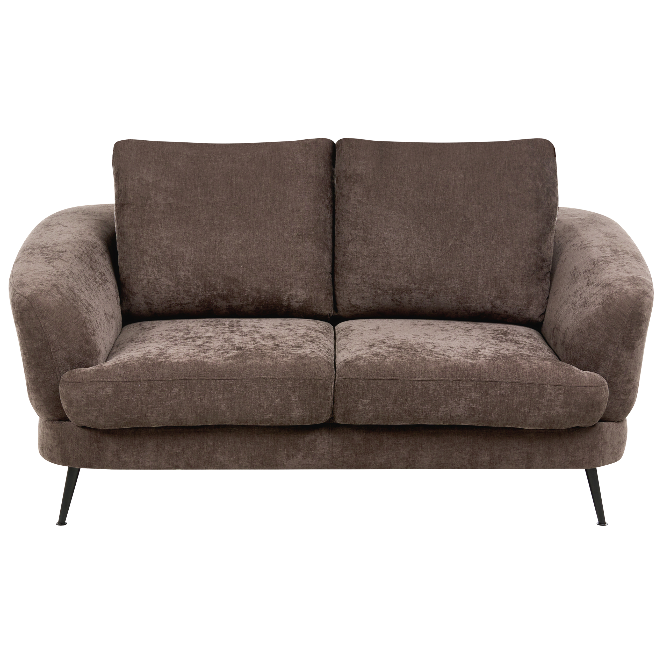 Sohva 2-istuttava KJAER chenille Tummanruskea