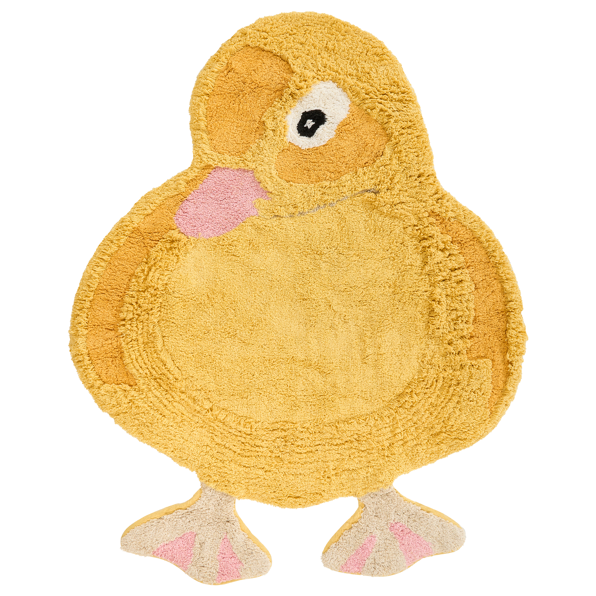 Lastenmatto DUCKIE Keltainen 95 x 120 cm Puuvilla