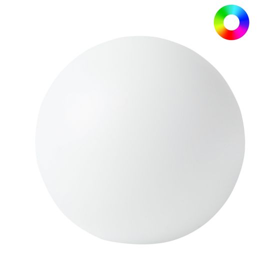 LED-ulkopallovalaisin JOCOY kaukosäätimellä Valkoinen