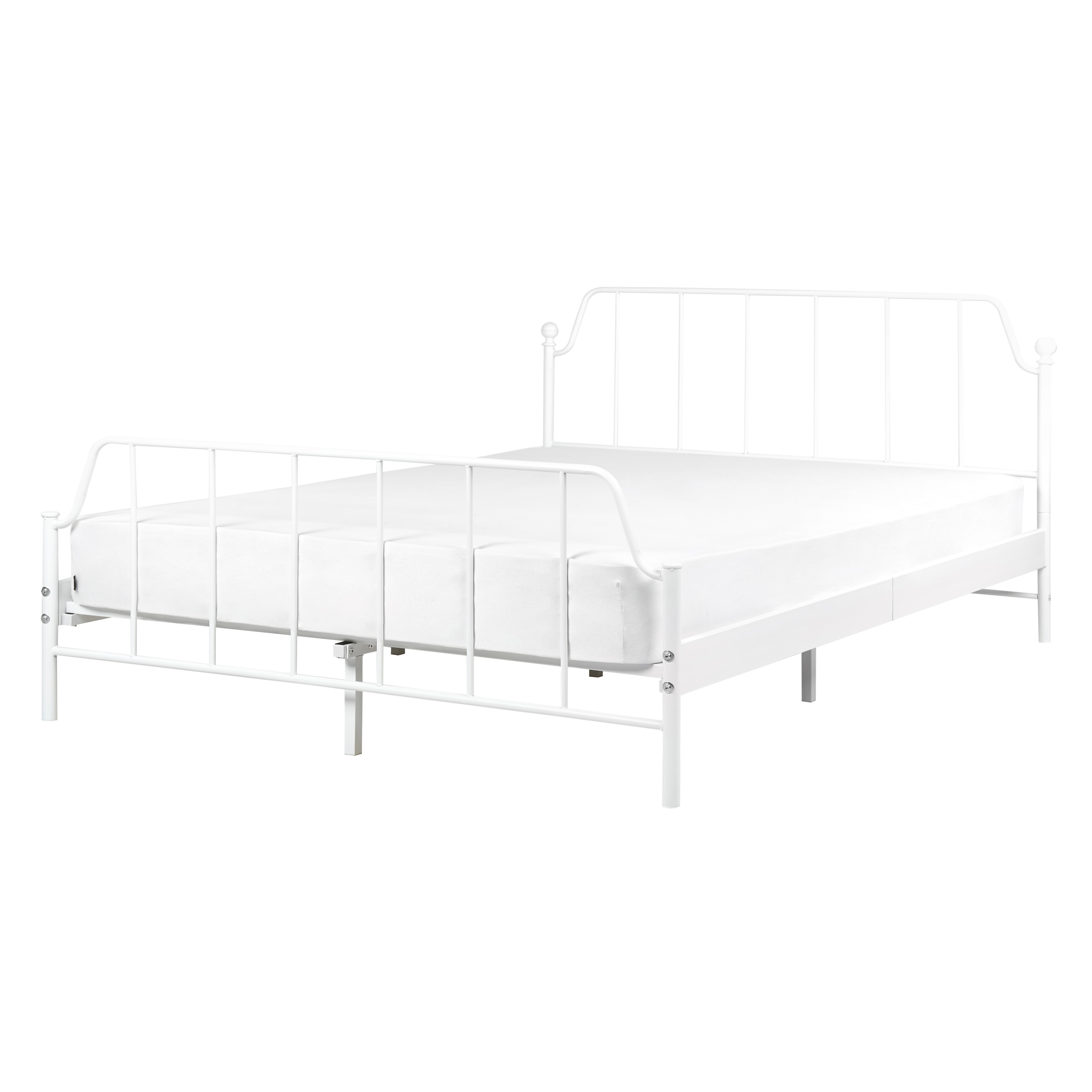 Sänky metalli MAURESSAC 140 x 200 cm Valkoinen