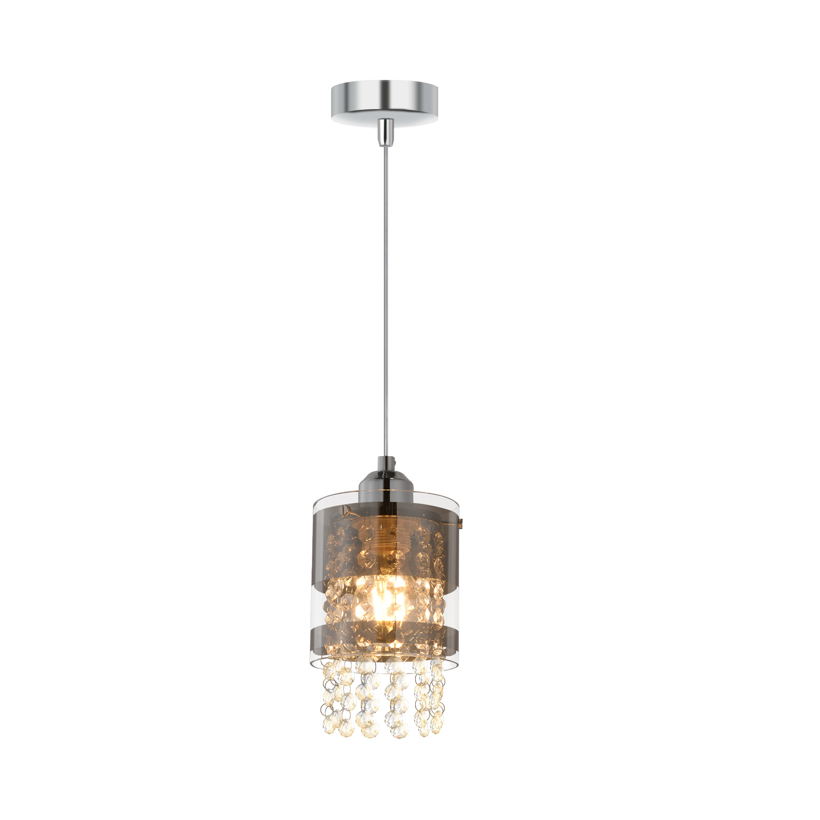 NETTLIFE Riippuvalaisin, läpinäkyvä, lasiVäri, max 40w, E27, max. halkaisija, 150cm, moderni, ruokapöytä, 1 lamppu
