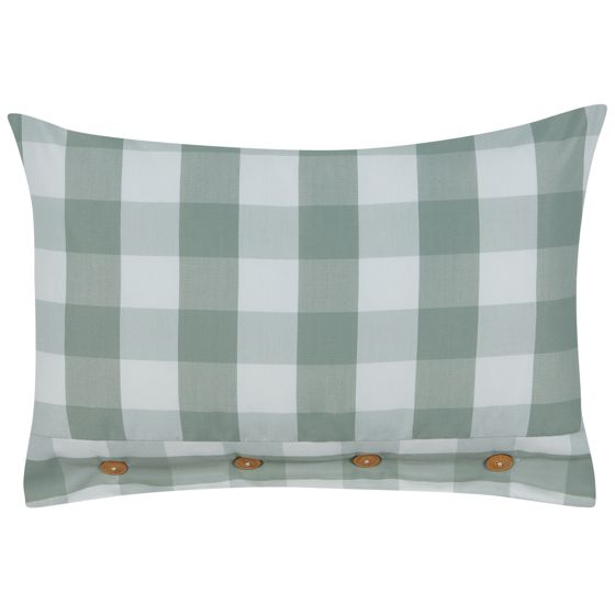 Koristetyyny TAMNINE 40 x 60 cm Mintunvihreä Ruutukuvio