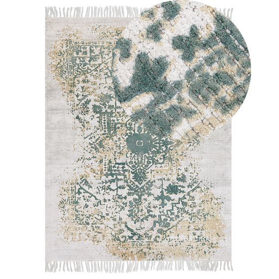 Matto BOYALI Vaaleanbeige 160 x 230 cm viskoosi