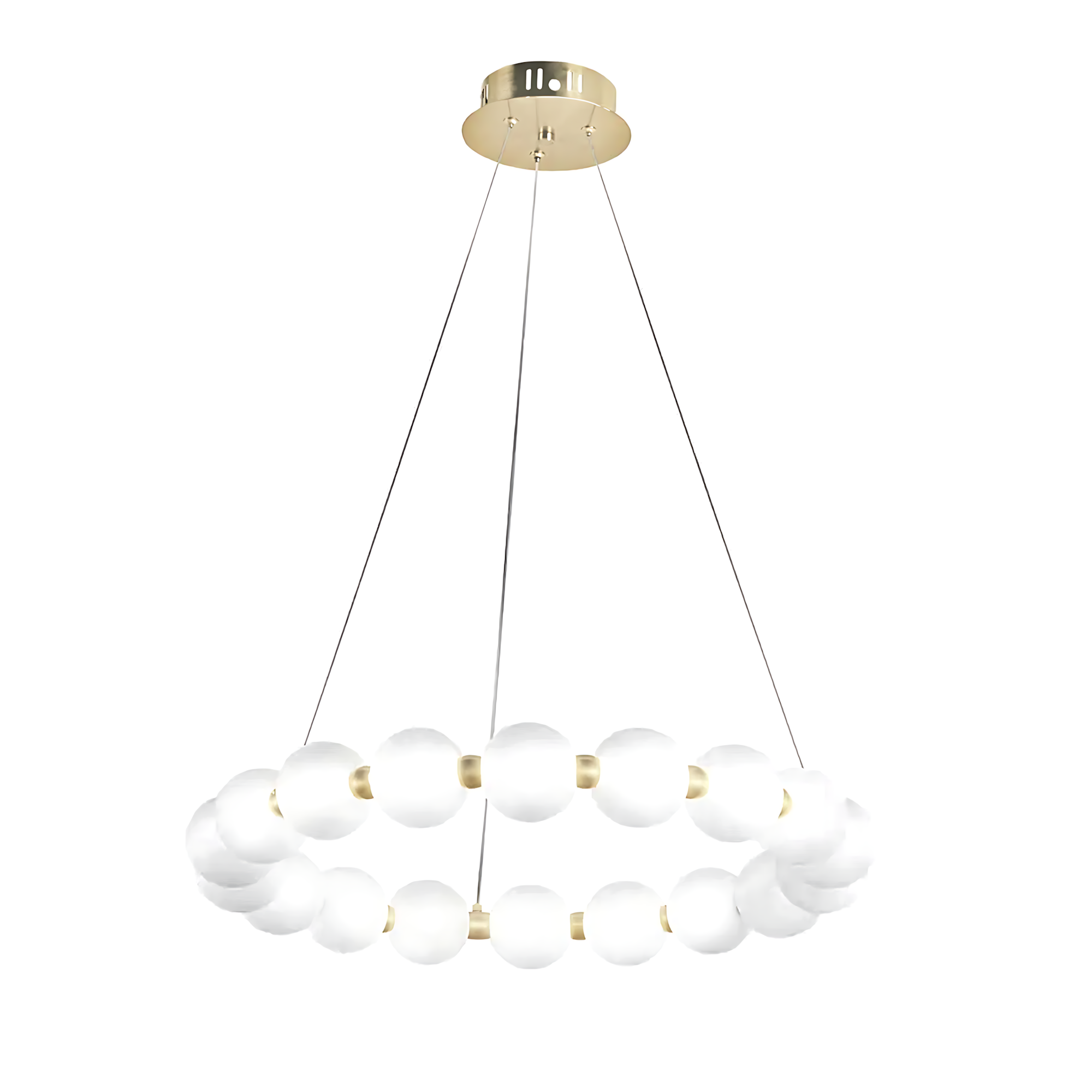TOOLIGHT riippuva kattovalaisin LED G025-CP kulta, 58x58x90cm