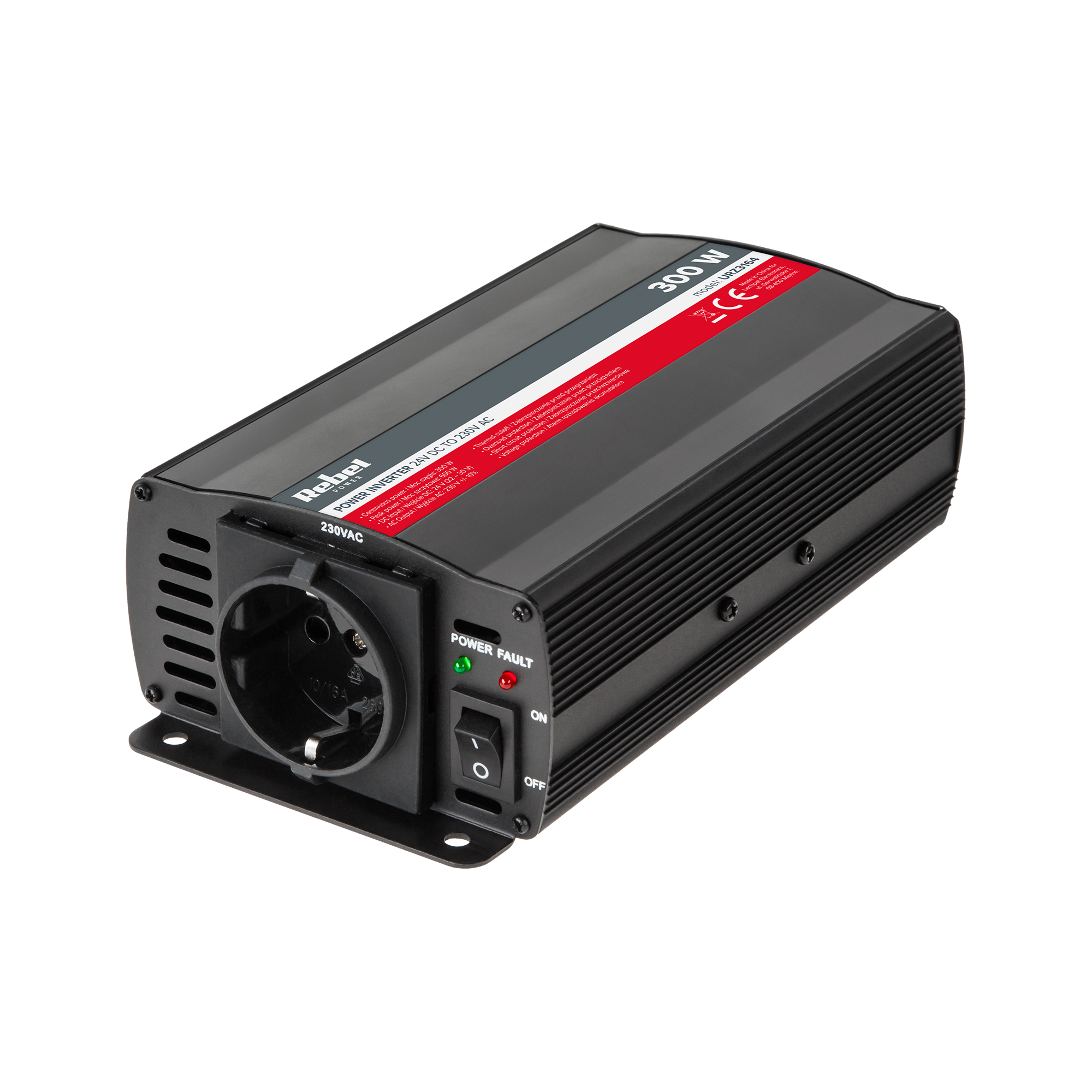 24V 230V auton jännitemuunnin 300W/600W Rebel