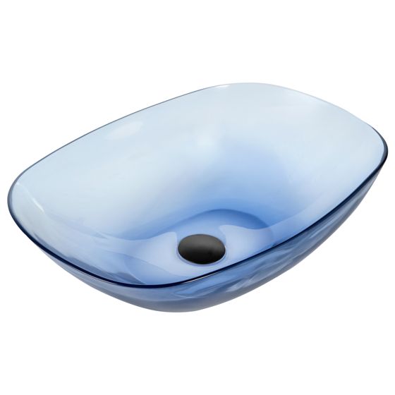 Pesuallas tason päälle MOENGO 54 x 36 cm massiivimuovi Sininen