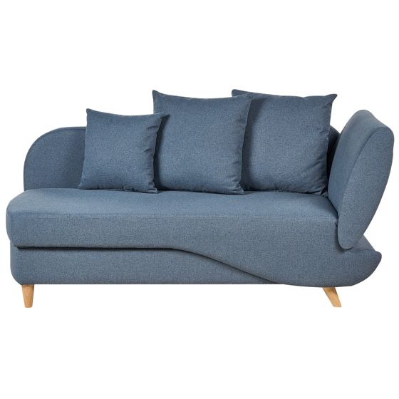 Divaani oikea MERI keinopellava Tummansininen säilytystila