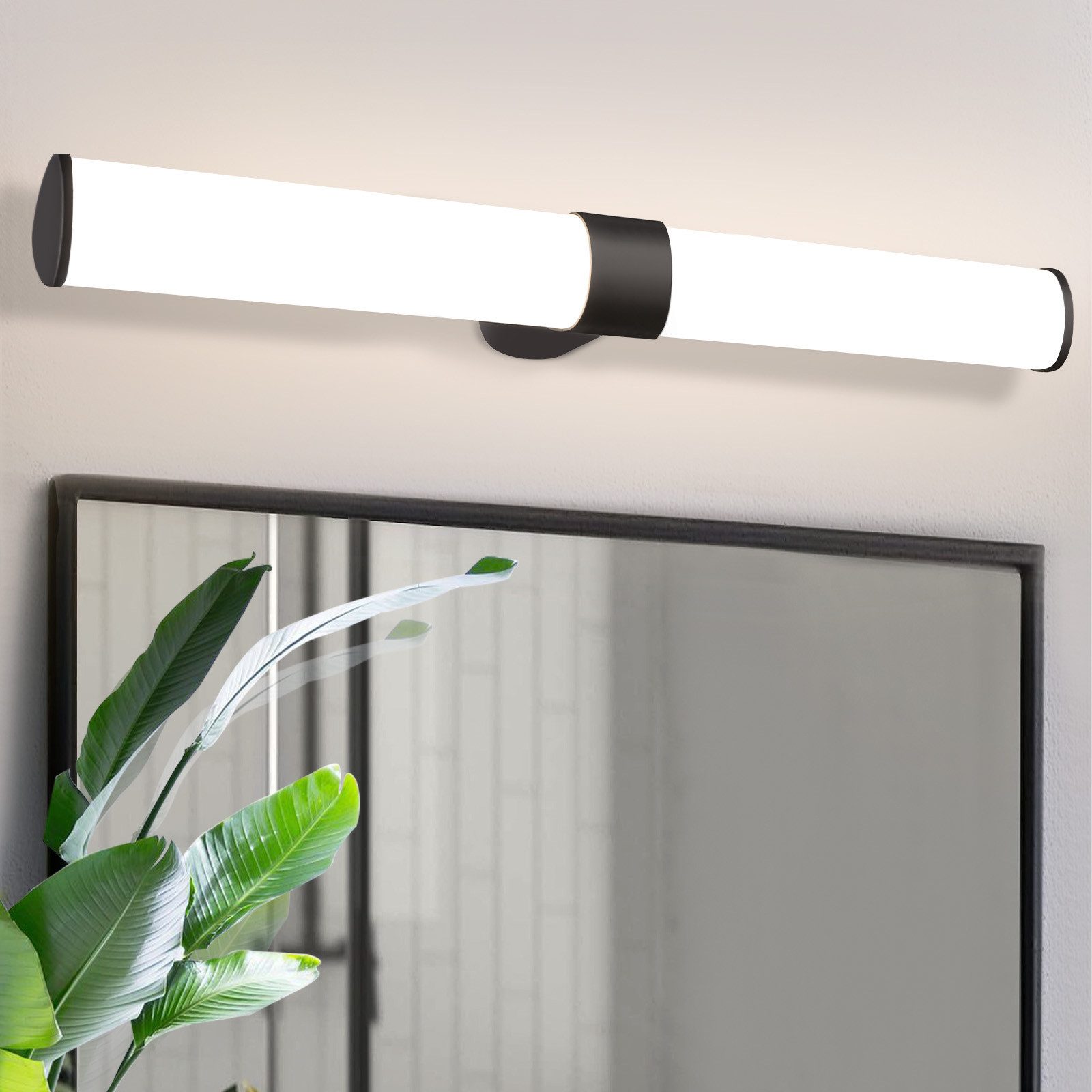 NETTLIFE LED - peiliseinävalaisin, 15W, 60cm, neutraali, valkoinen, 4000K, musta