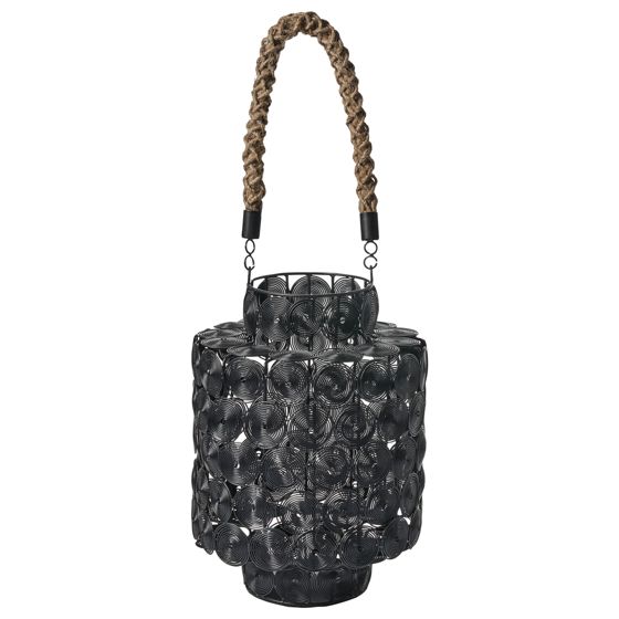 Lyhty MMOJSTIR metalli 35 cm Musta