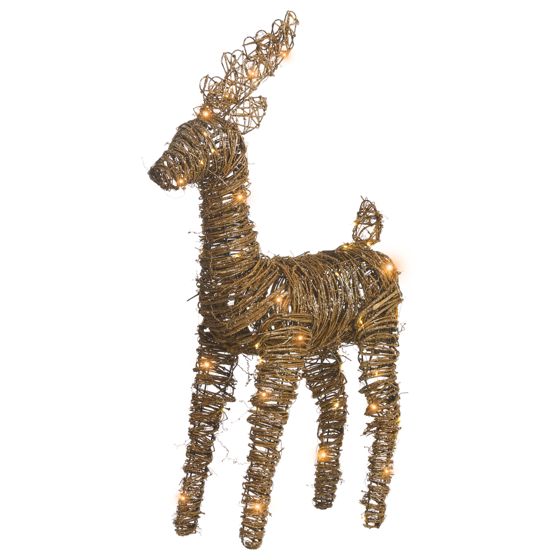 Joulukoriste LED-valo GRINDAVIK Poro 97 cm Luonnonväri