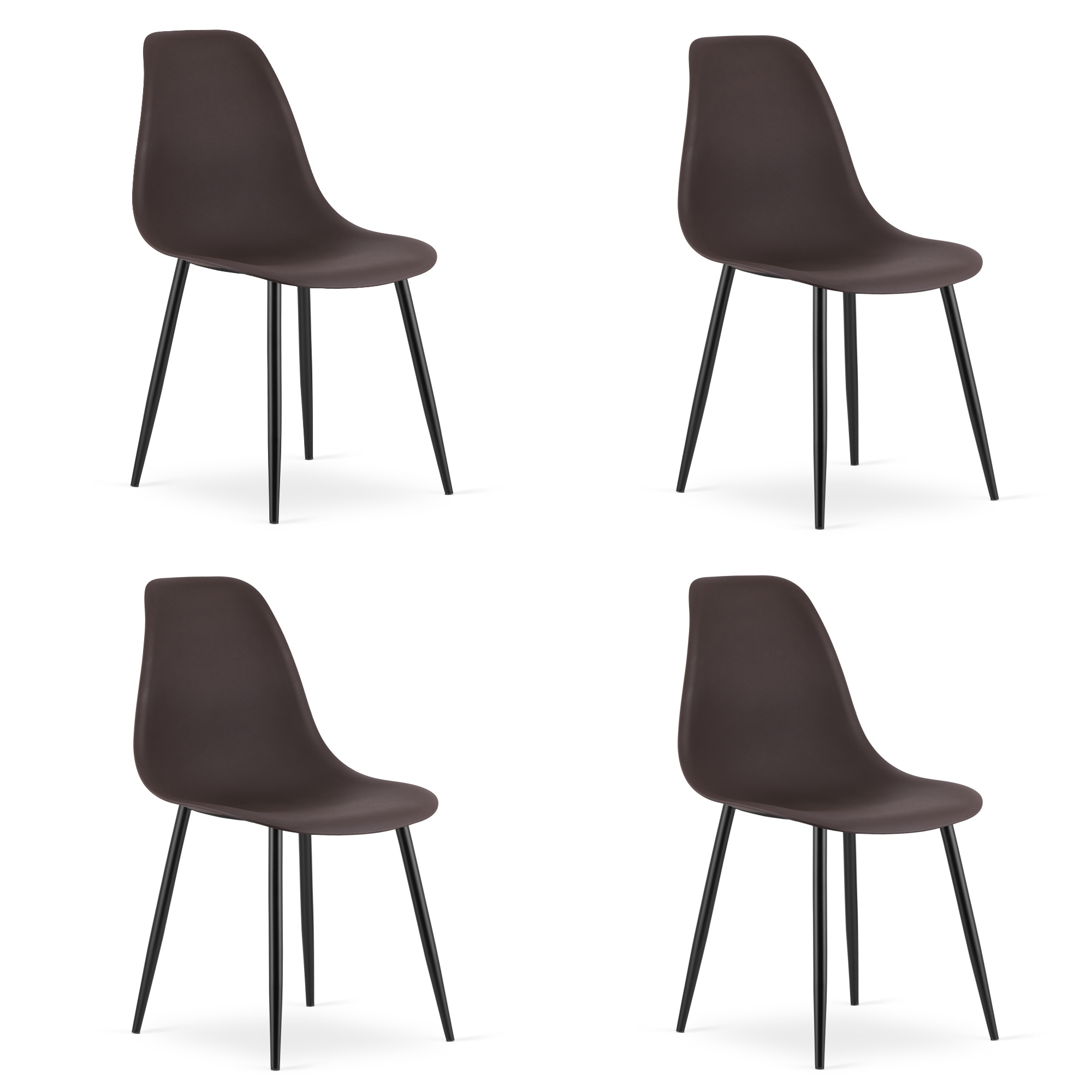 WAT-kahvituoli, mustat jalat, 4 kpl