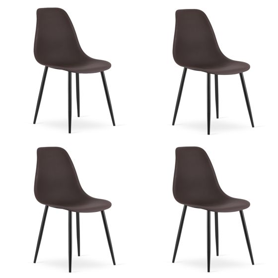 WAT-kahvituoli, mustat jalat, 4 kpl