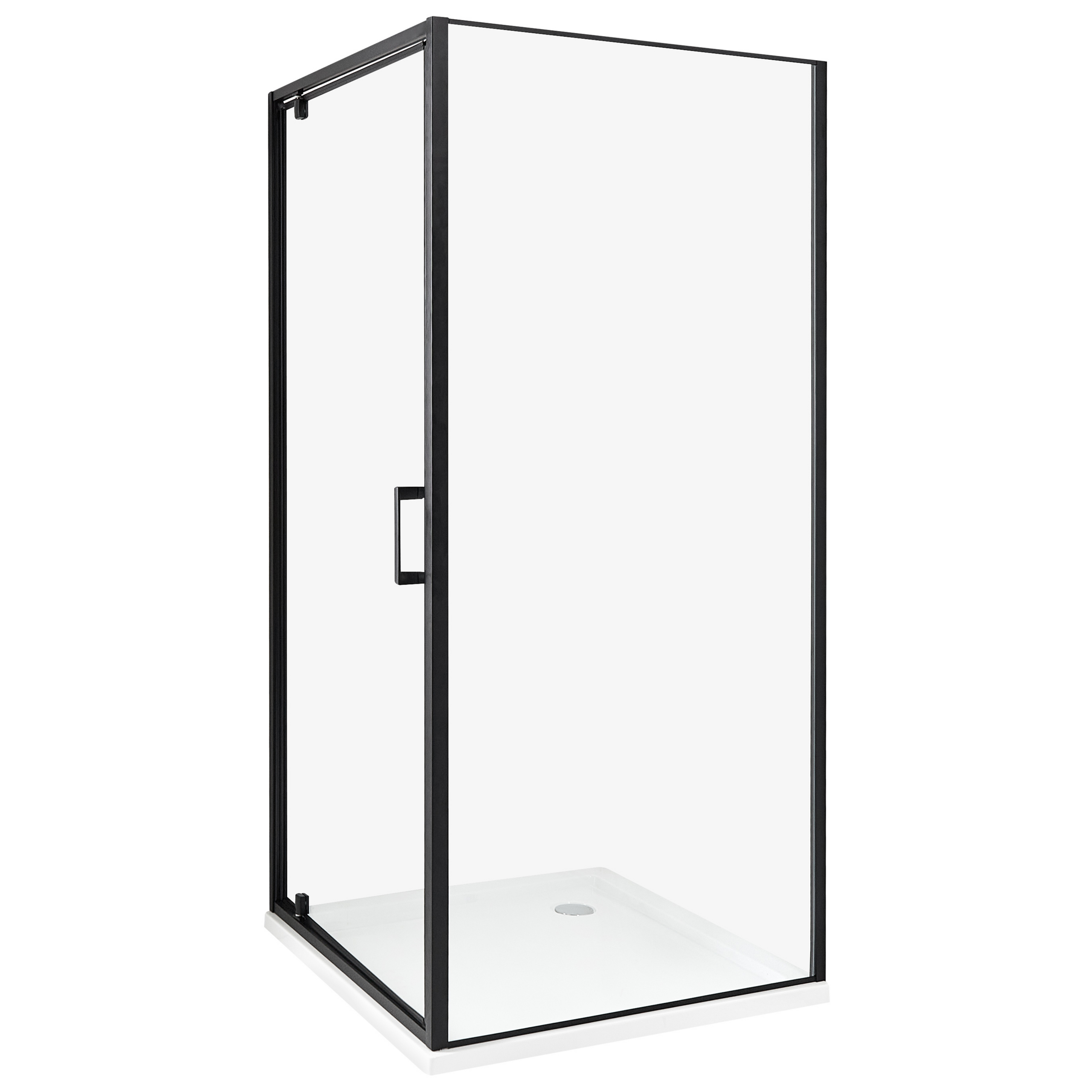 Suihkunurkka DARLI 90 x 90 x 185 cm Musta