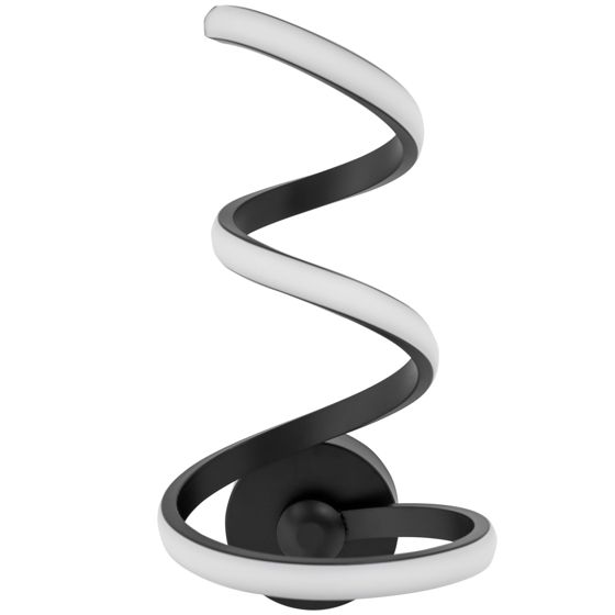 TOOLIGHT seinävalaisin LED APP829-W SPRING UP musta, 30x17x30cm