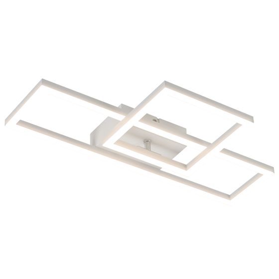 NETTLIFE LED - kattovalaisin, olohuoneen Kattovalaisin, 20 W, moderni design Keittiön valaisin, lämmin valkoinen, neliönmuotoinen valkoinen