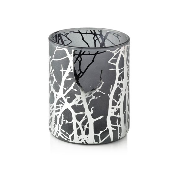 Kynttilänpidin lasi Mondex Odette Silver 8.8x10cm silver 1kpl