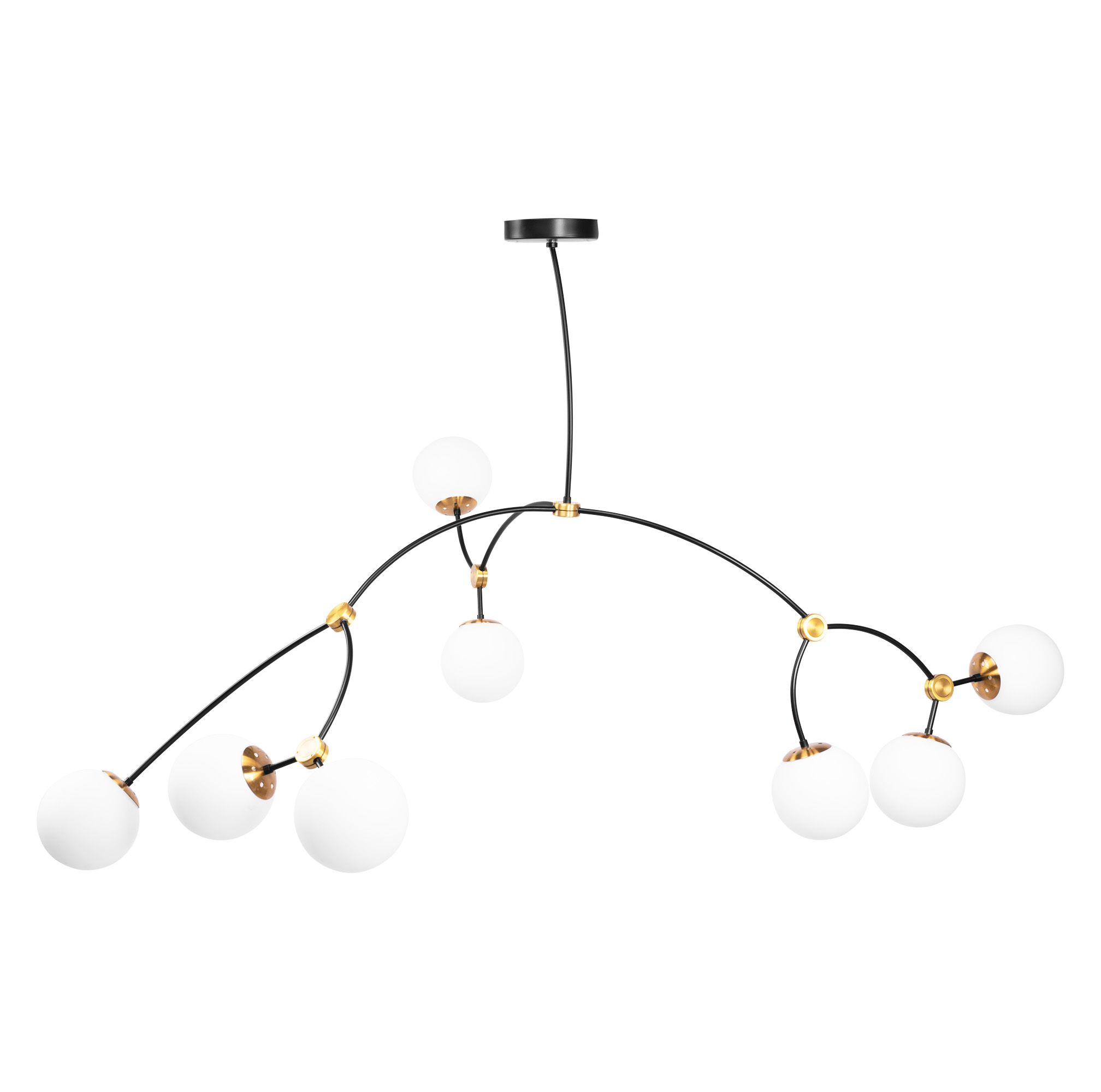 TOOLIGHT riippuva kattovalaisin APP1673-8CP musta, 100x100x50cm