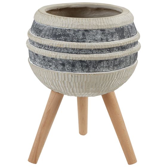 Korotettu kukkaruukku ATHYRIUM 38 cm Beige