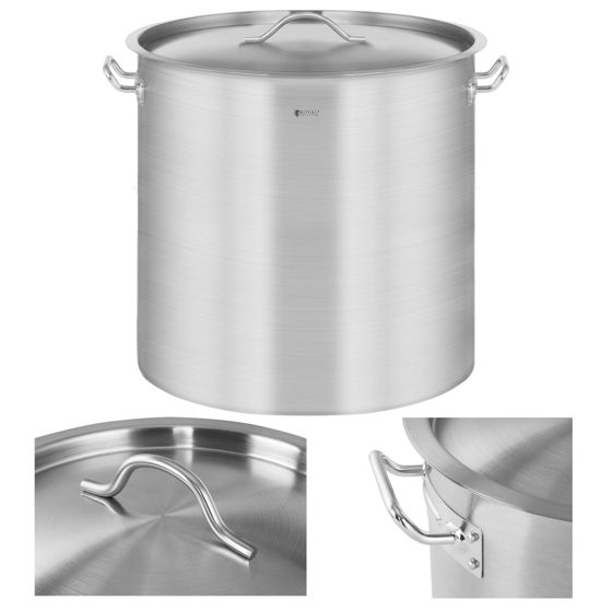Gastronorm-kattila kannella, ruostumatonta terästä, induktioliesille, 36 l
