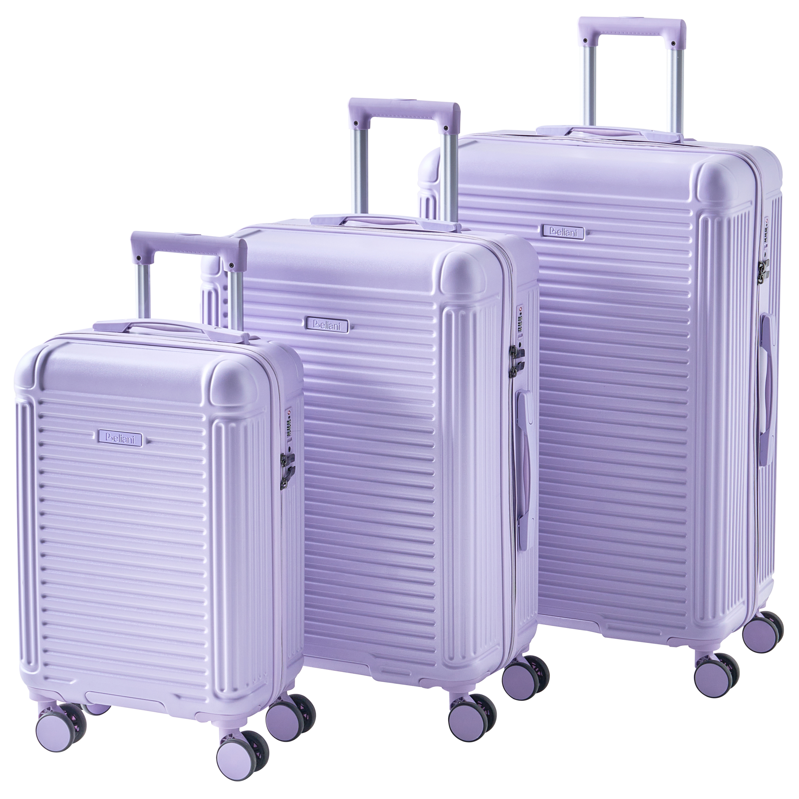 Matkalaukkusetti kovapintainen 3 kpl MYNTIS Violetti