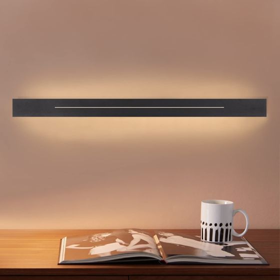 NETTLIFE LED - seinävalaisin, sisätiloihin - moderni, eteisen valaisin, 60cm, olohuoneen valaisin, 20W, eteisen valaisin, makuuhuoneeseen musta