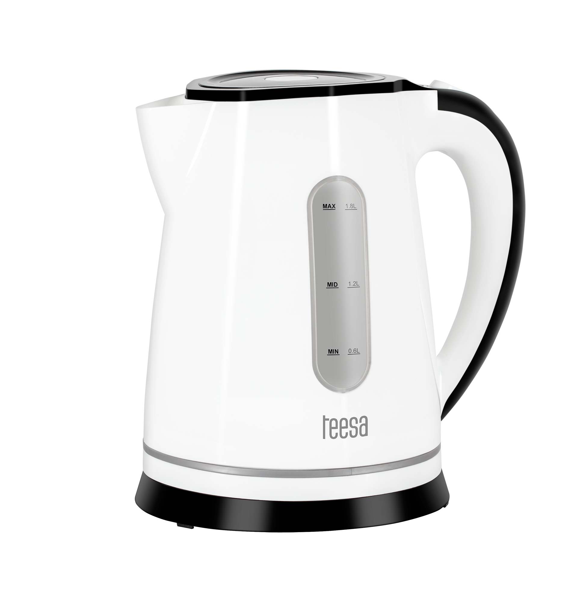 Teesa 1800W 1,8L langaton vedenkeitin, taustavalo, valkoinen
