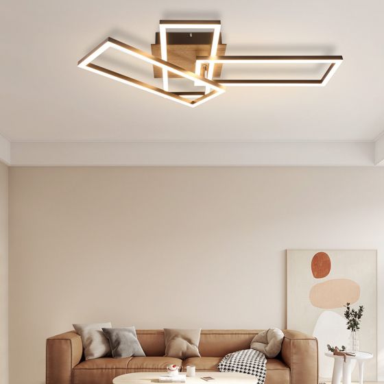 NETTLIFE LED - kattovalaisin, makuuhuoneeseen, musta, runko, 64 3cm, himmennettävä Kaukosäätimellä, moderni, himmennettävä