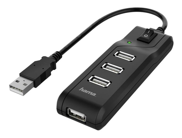 Hama-keskitin 4x USB 2.0 480mbps 200118