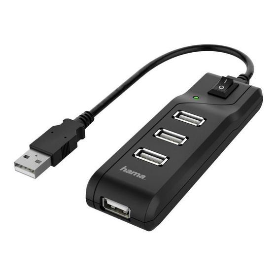 Hama-keskitin 4x USB 2.0 480mbps 200118